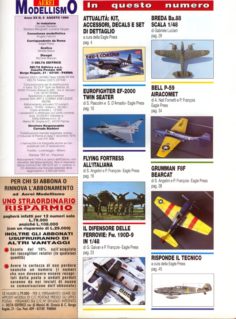 Aerei Modellismo 1999-08